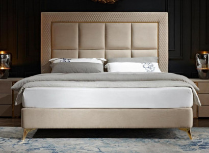 Cama 2x Mesita de noche 3 piezas. Juego de dormitorio de diseño Lujo Dormitorio Completo Nuevo